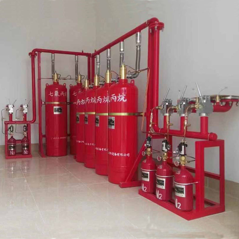 Efficient Fire Suppression FM200 Cabinet System 200 Liters Temperature Range -20C To 50C