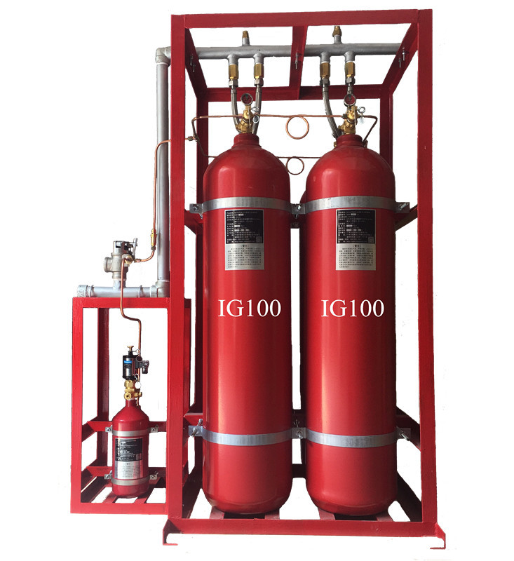 Inert Gas IG100 Fire Suppression System Cylinder Volume 80L 90L