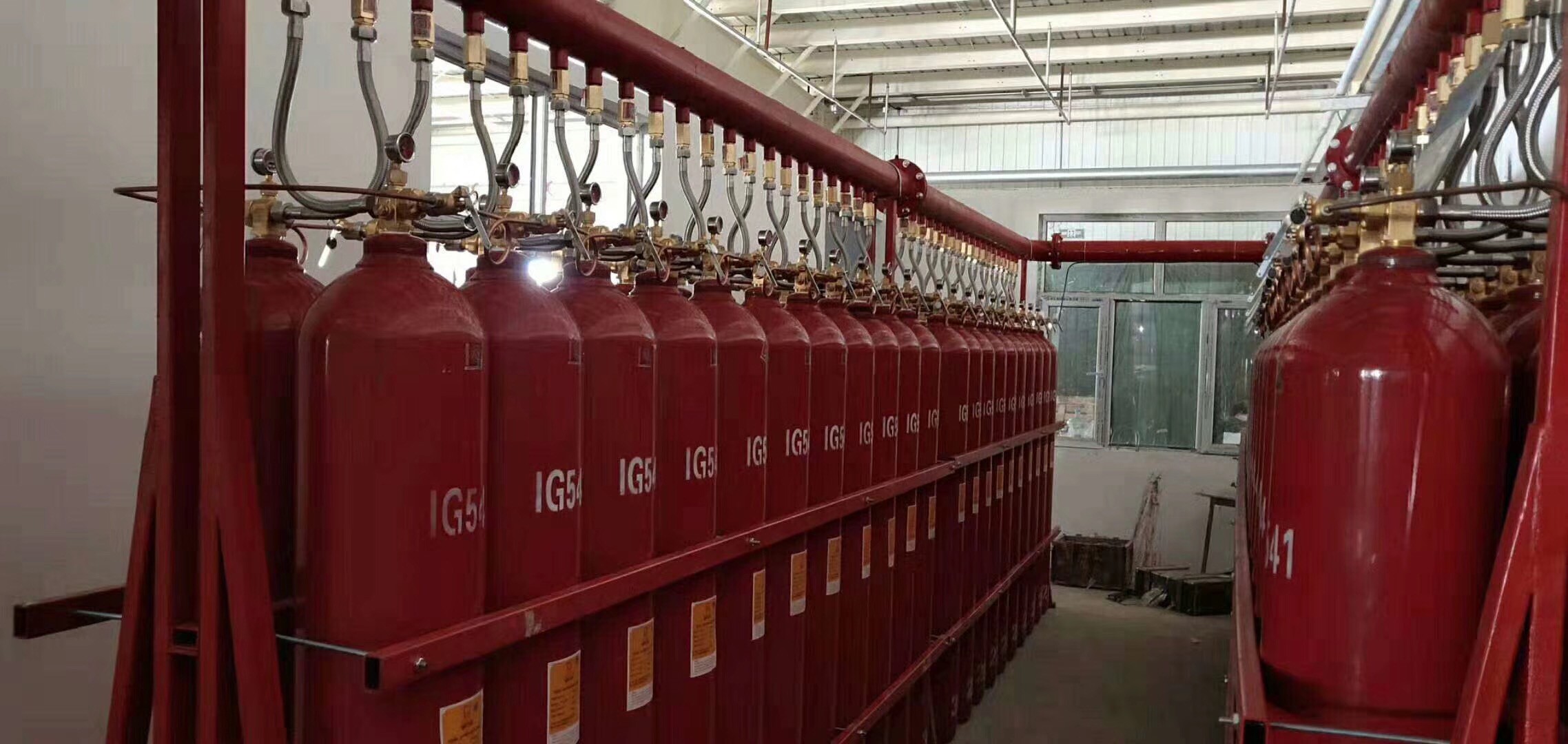 Inert Gas IG541 Fire Suppression System Cylinder Volume 80L 90L