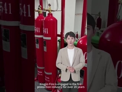 80L 90L IG100 Nitrogen Fire Suppression Device Pipe Network Type Red