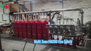 FM200 Multi-zone Multi-tank Pipe Network Fire Extinguishing Equipment