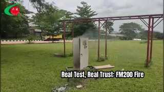 FM200 Fire extinguisher pipe test