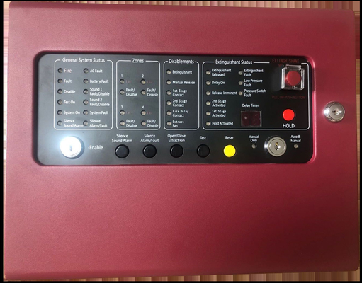 50Hz / 60Hz Red FM 200 Fire Alarm System Control Panel For Office Buildings
