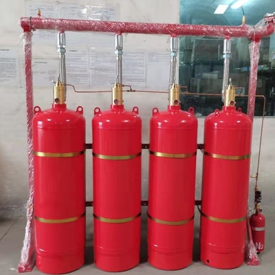 Red FM200 Fire Suppression System With 4.2Mpa System For Archive 40L