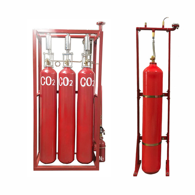 High Safety CO2 Fire Suppression System With Automatic Starting Mode And Pipe Network