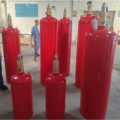 Red 120L FM200 Automatic Fire Suppression System Low Maintenance High Safety