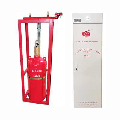 70L Fire Extinguisher Equipment NOVEC1230 Fire Suppression System Certifications GSG TUV I S O 9 0 0 1