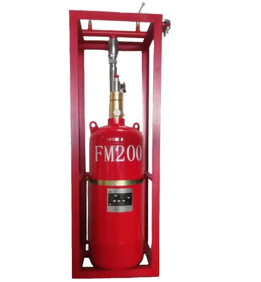 Enclosed Flooding FM200 Fire Suppression System Without Pollution For Library