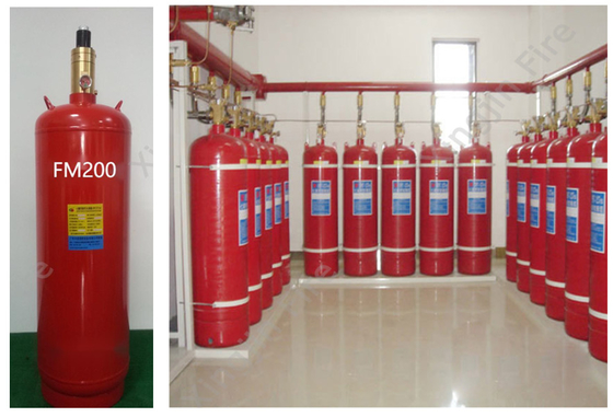 100L Cylinders Manual FM200 Gas Suppression System Colorless Tasteless