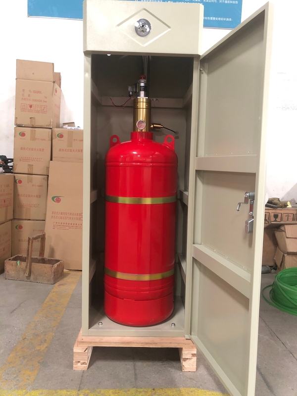 Enclosed Flooding FM200 Fire Suppression System Without Pollution For Storage Room