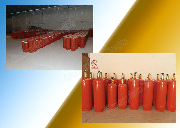 Firefighting Gas 70L FM200 Cylinder for 5.6Mpa Pipe Network