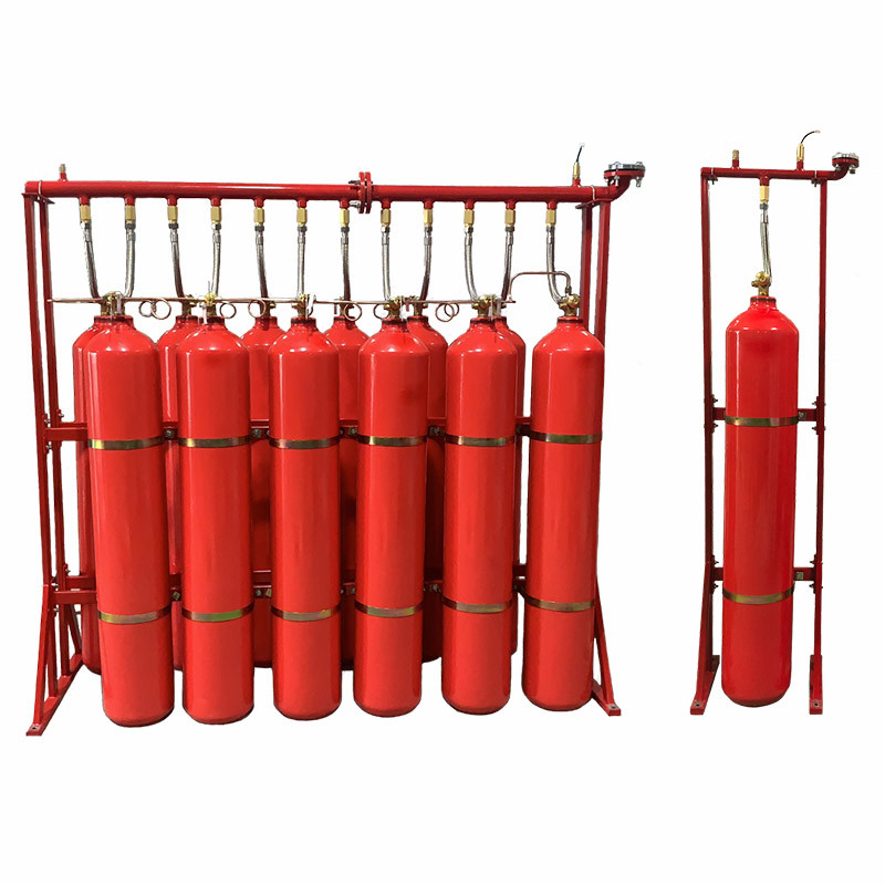 High Safety CO2 Fire Suppression System With Mechanical Emergency Manual Starting Mode