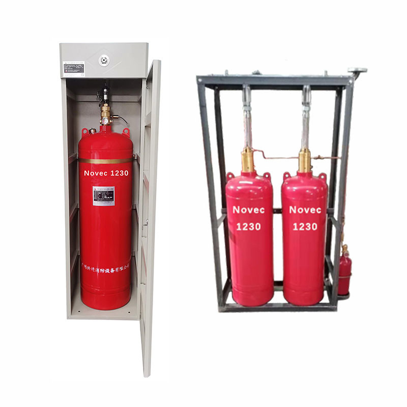 Automatic Starting Mode NOVEC1230 Fire Suppression System High Safety Indoor Red Extinguisher