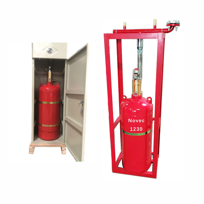70L Fire Extinguisher Equipment NOVEC1230 Fire Suppression System Certifications GSG TUV I S O 9 0 0 1