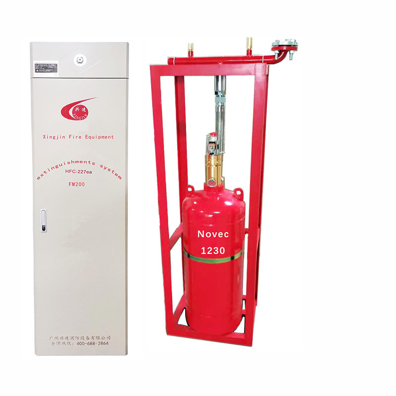 Steel Cylinder NOVEC1230 Fire Suppression System With Charging Rate Kg/L ≤0.95