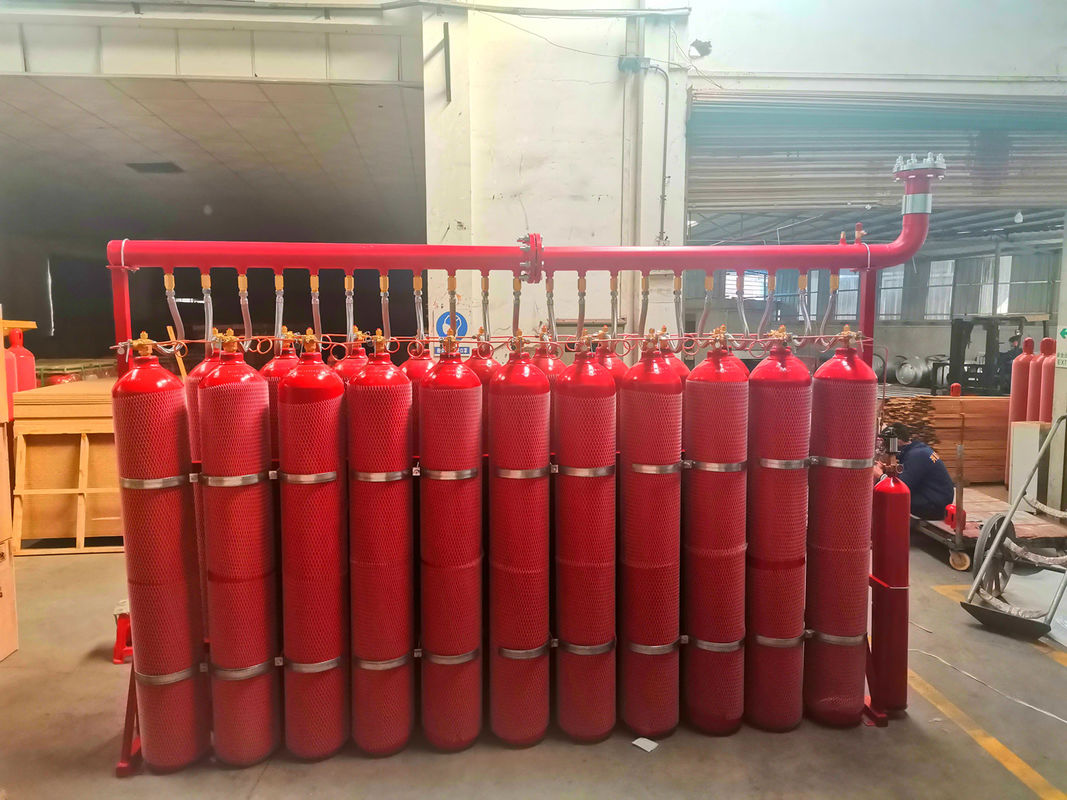 Xingjin 90L Argonite IG55 Fire Suppression System Lightweight Design With Low Maintenance  red