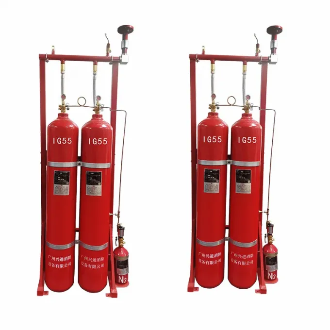 IG55 Inert Gas Fire Safety System High Reliability System For Effective ...